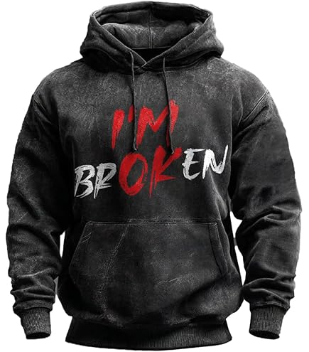 Amazon.com: Red Broken Heart Pullover Hoodie : Clothing, Shoes